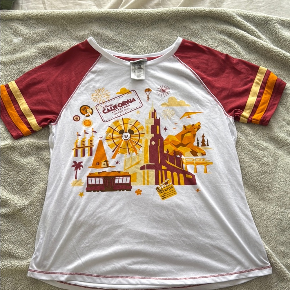 Disney’s California Adventure Raglan Shirt - Red & White